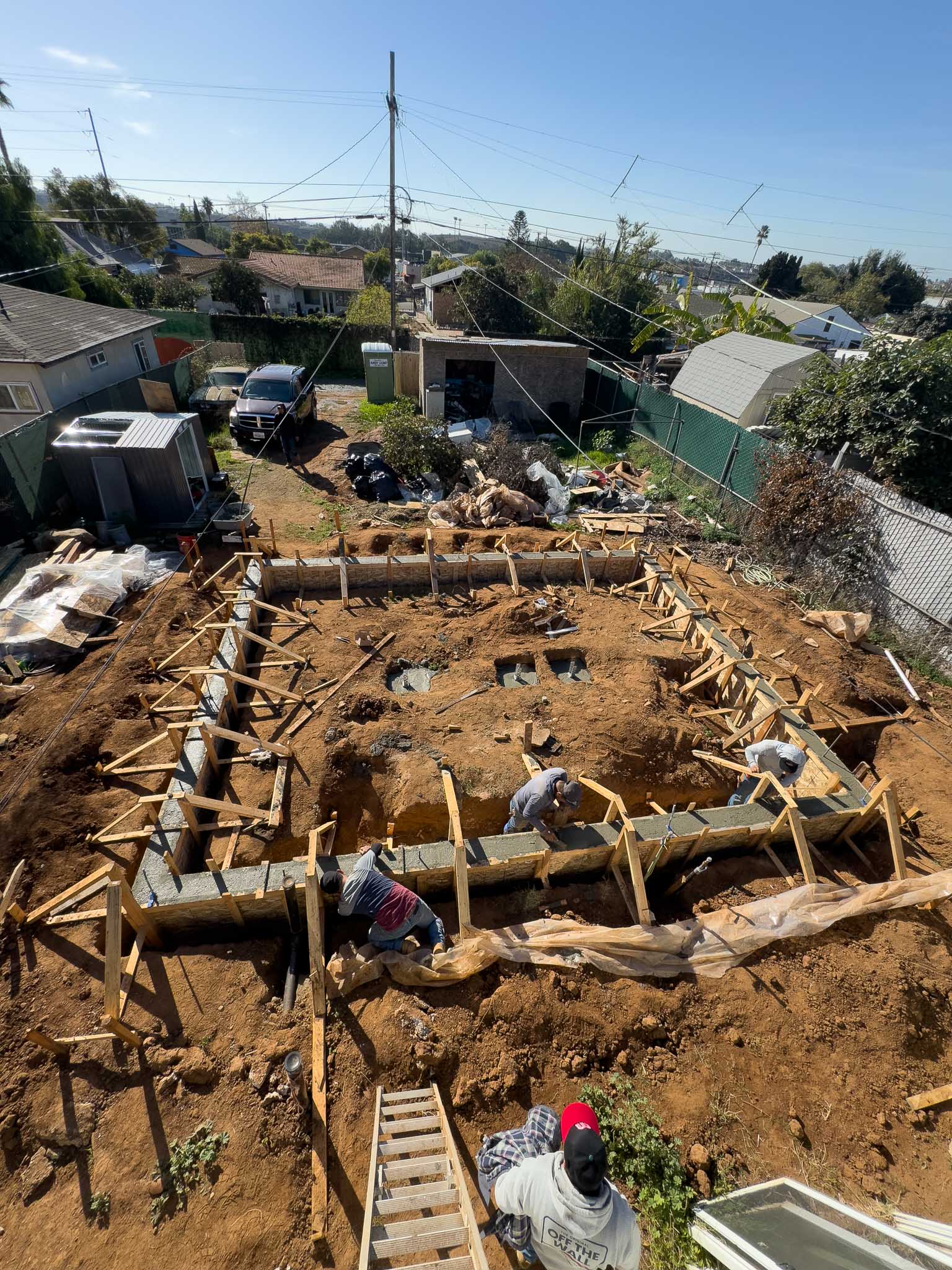 General Renovation Contractor performing foundation work on a detached ADU for a single family home